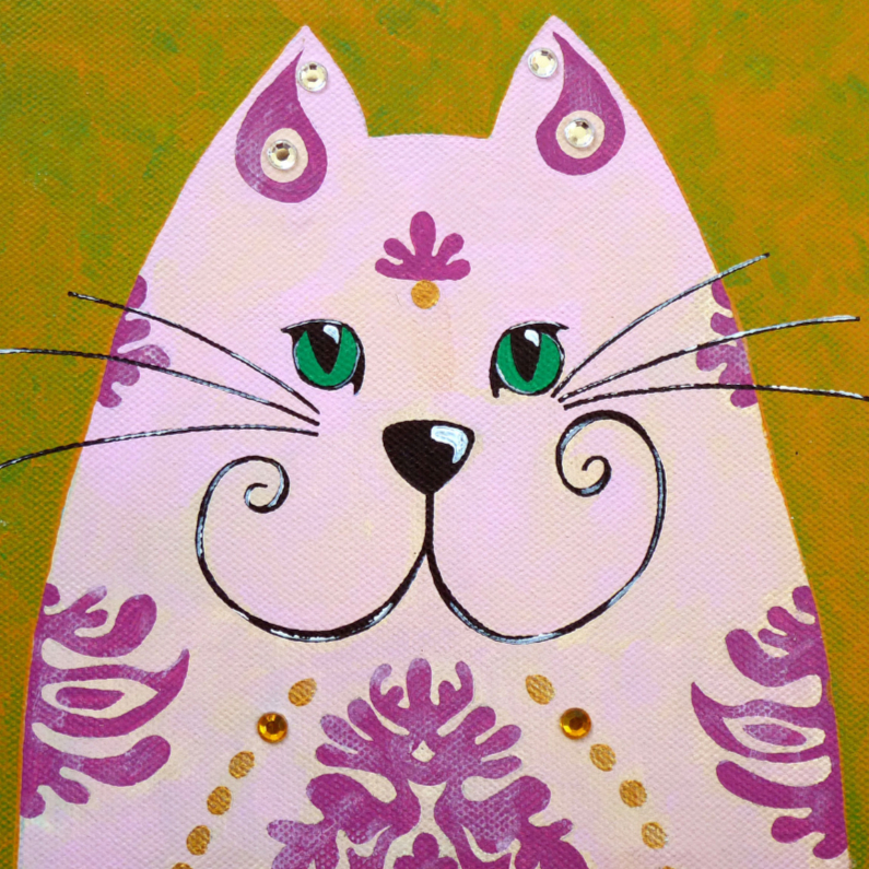 Dierenkaart kat uit India - Dierenkaarten Dierenkaarten - Dierenkaart kat uit India