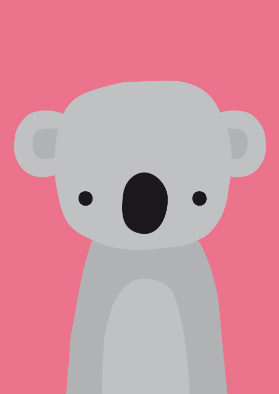 Dierenkaart Lieve Koala - Dierenkaarten Dierenkaarten - Dierenkaart Lieve Koala