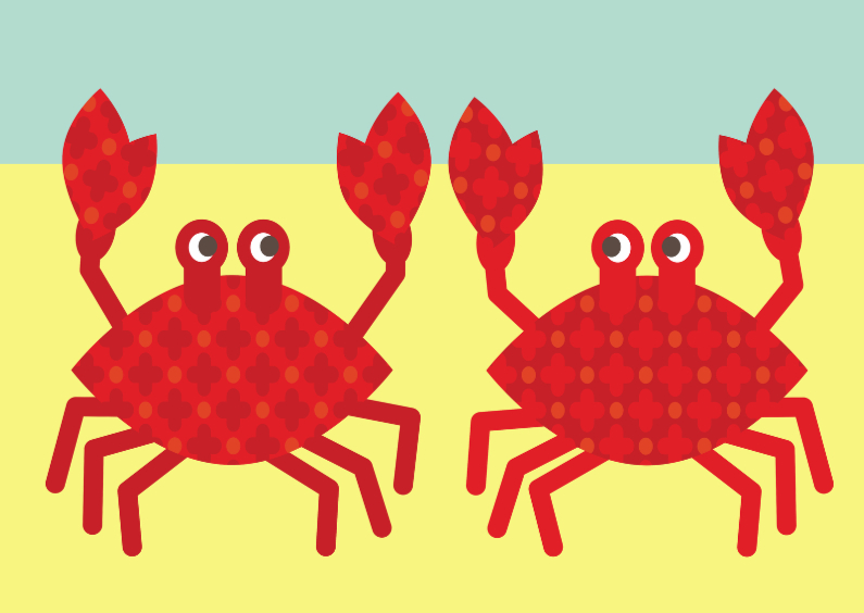 krabbendans - Dierenkaarten Dierenkaarten - krabbendans
