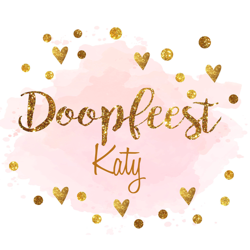 confetti doopkaart - Doopkaarten Doopkaarten - confetti doopkaart