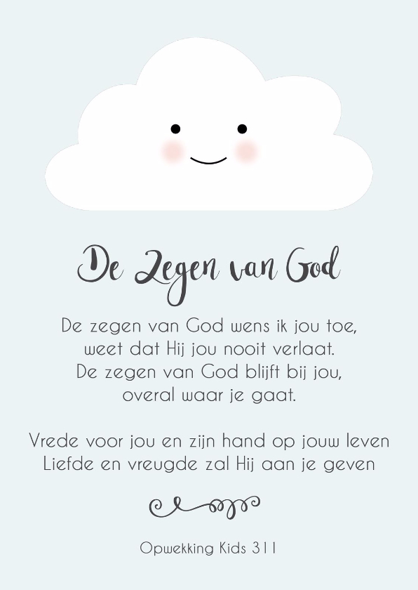 Kaart Opwekking Kids 311 - WW - Doopkaarten Doopkaarten - Kaart Opwekking Kids 311 - WW