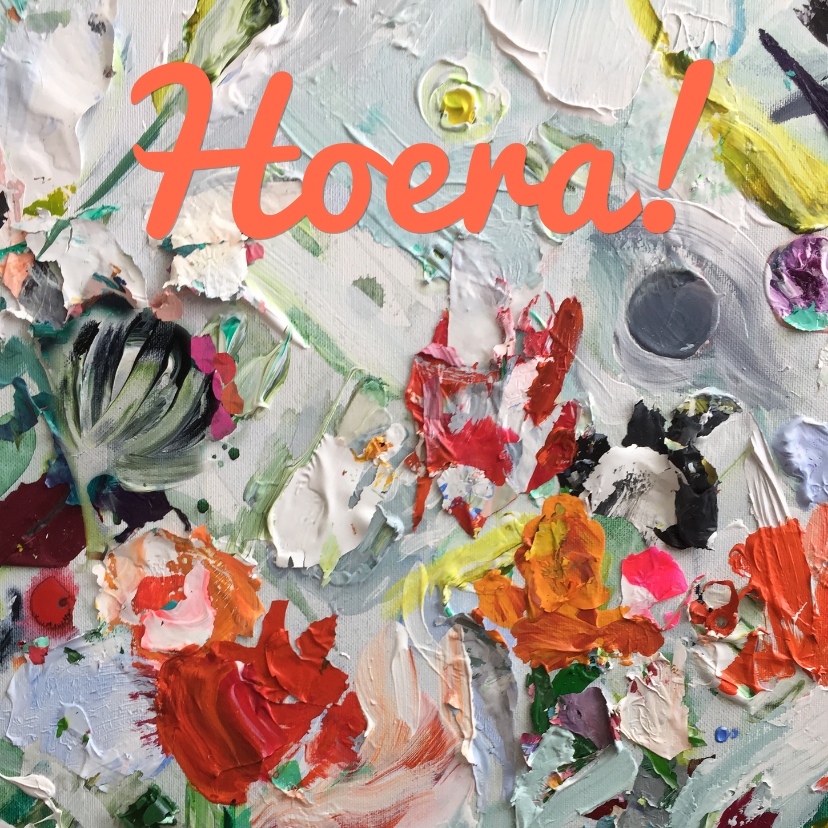 Bloemen kunst eigen txt en achtergrondkleur - Felicitatiekaarten Felicitatiekaarten - Bloemen kunst eigen txt en achtergrondkleur