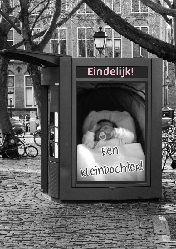 bord foto geboorte meisje - Felicitatiekaarten Felicitatiekaarten - bord foto geboorte meisje