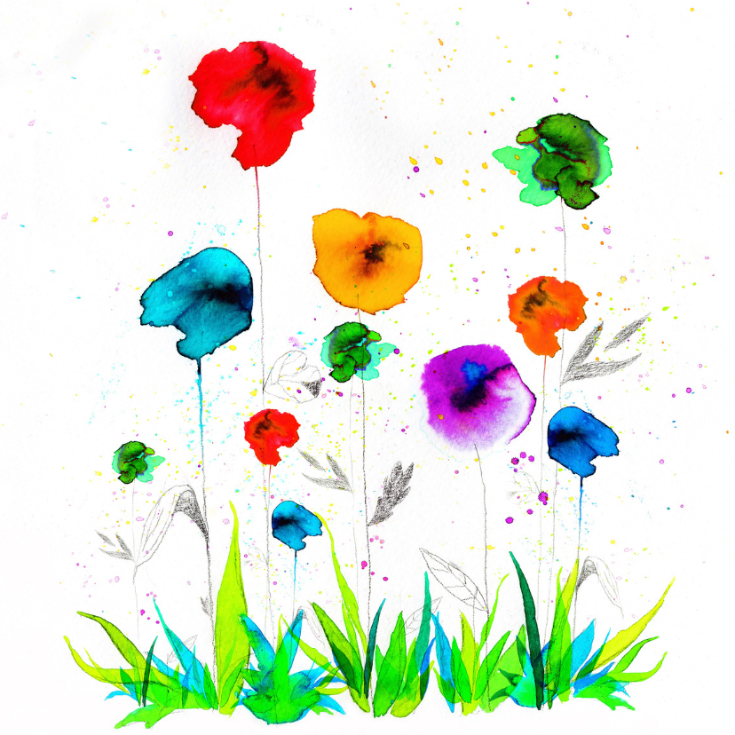 Dit bloemetje voor jou - Felicitatiekaarten Felicitatiekaarten - Dit bloemetje voor jou