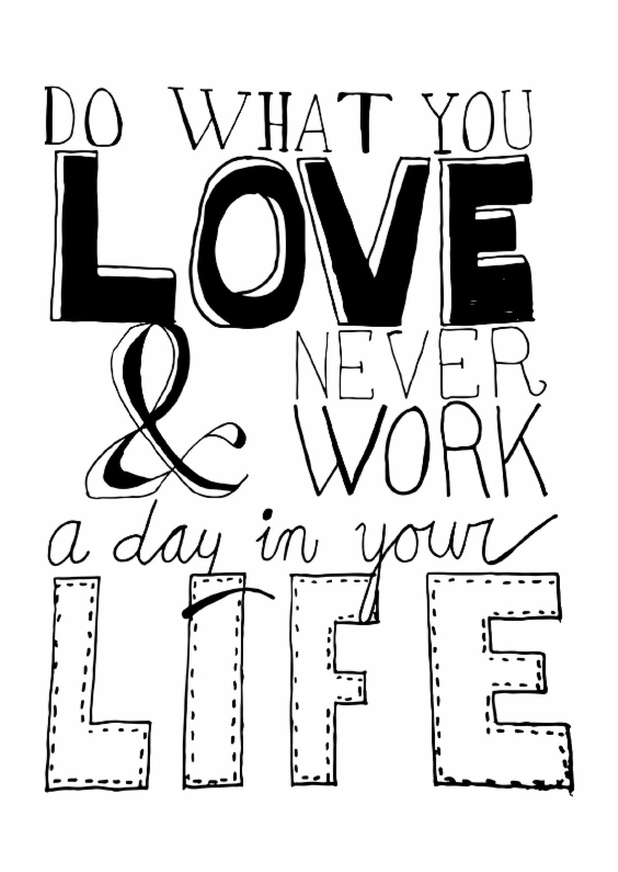 Do what you love - DH - Felicitatiekaarten Felicitatiekaarten - Do what you love - DH
