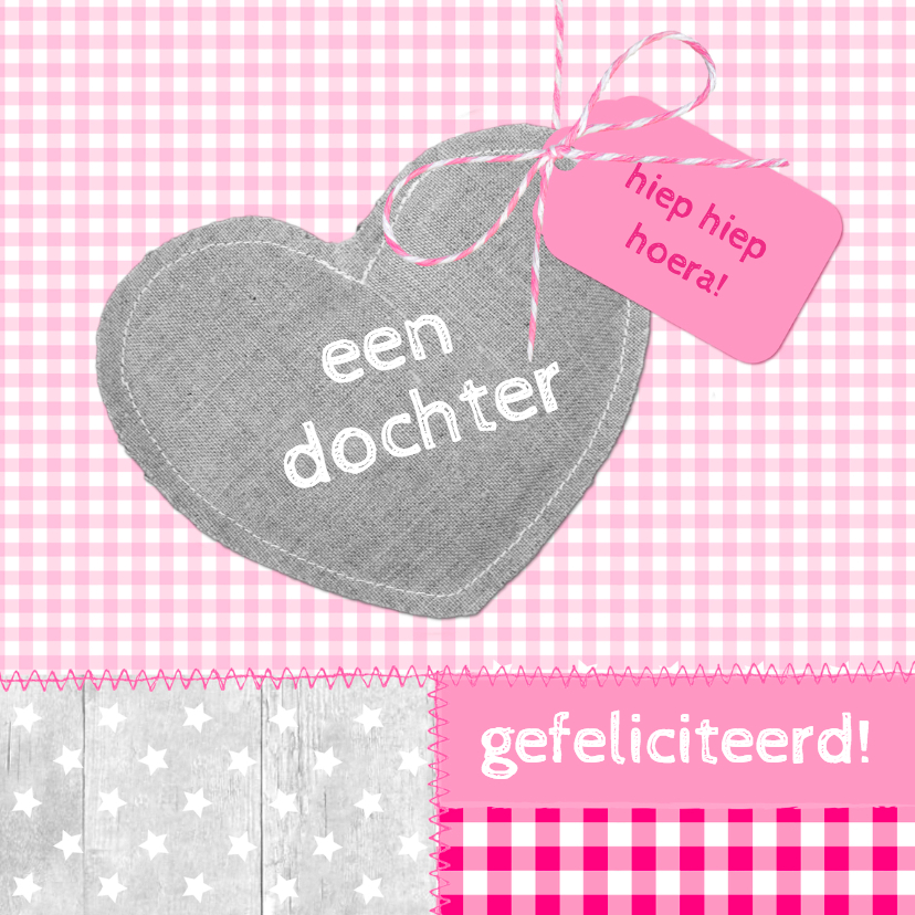 Een Dochter Linnen Hart - Felicitatiekaarten Felicitatiekaarten - Een Dochter Linnen Hart