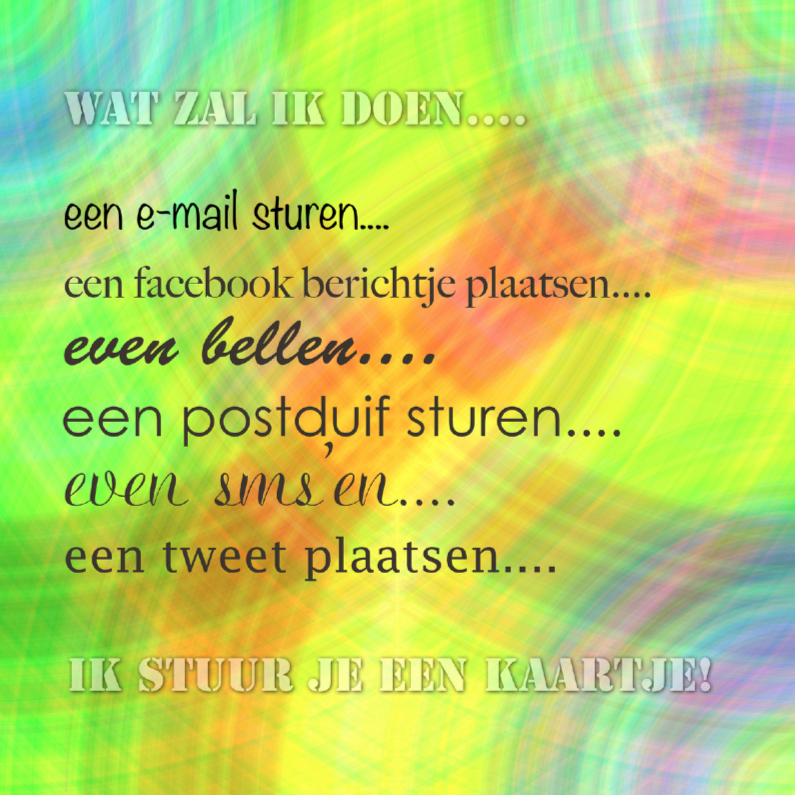 Een kaartje sturen - Felicitatiekaarten Felicitatiekaarten - Een kaartje sturen