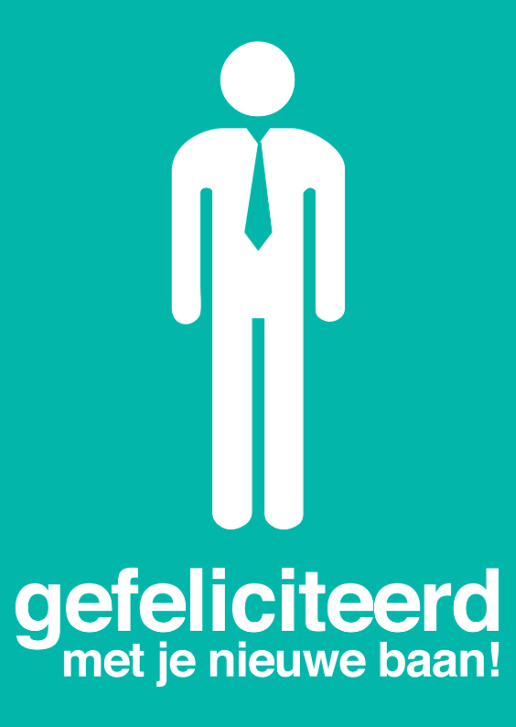 Felicitatie Baan Stropdas - Felicitatiekaarten Felicitatiekaarten - Felicitatie Baan Stropdas