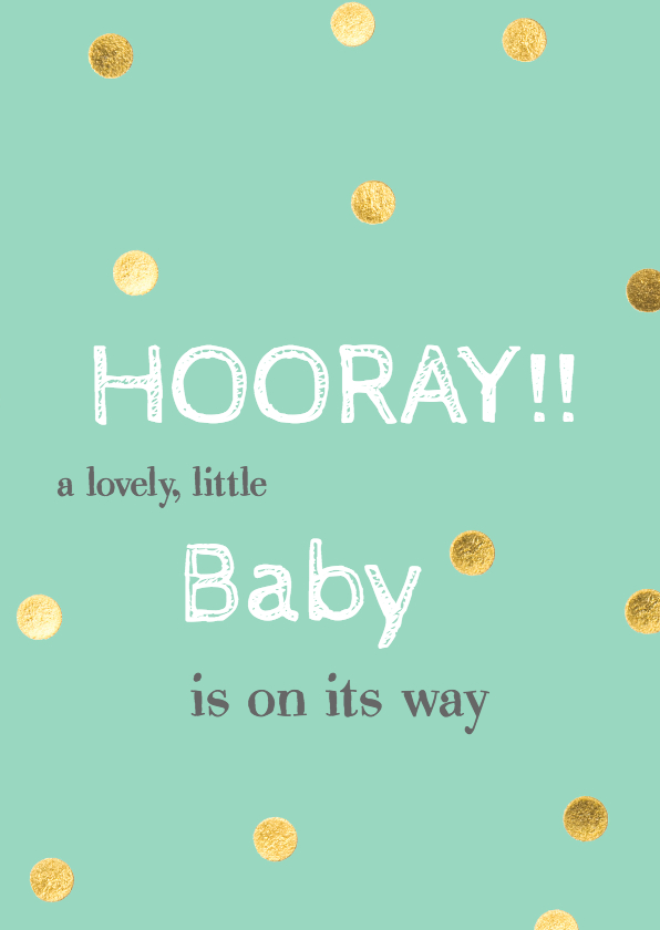felicitatie Baby on the way - Felicitatiekaarten Felicitatiekaarten - felicitatie Baby on the way