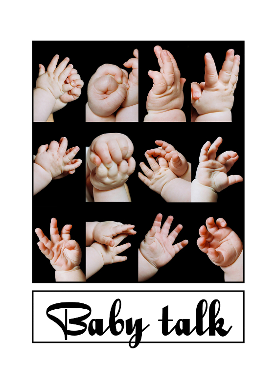 Felicitatie geboorte - Baby talk - Felicitatiekaarten Felicitatiekaarten - Felicitatie geboorte - Baby talk