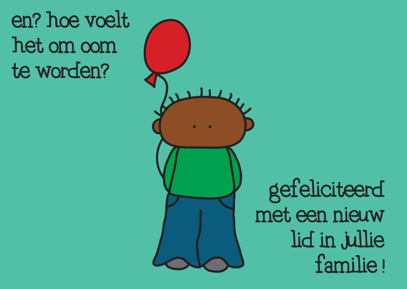 Felicitatie Geboorte Ballon - Felicitatiekaarten Felicitatiekaarten - Felicitatie Geboorte Ballon