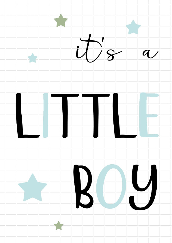 Felicitatie Geboorte little boy - Felicitatiekaarten Felicitatiekaarten - Felicitatie Geboorte little boy