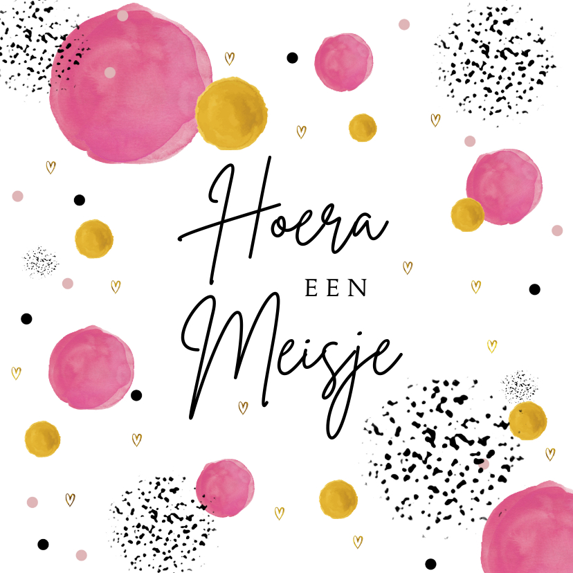 Felicitatie geboorte stippelbal - Felicitatiekaarten Felicitatiekaarten - Felicitatie geboorte stippelbal