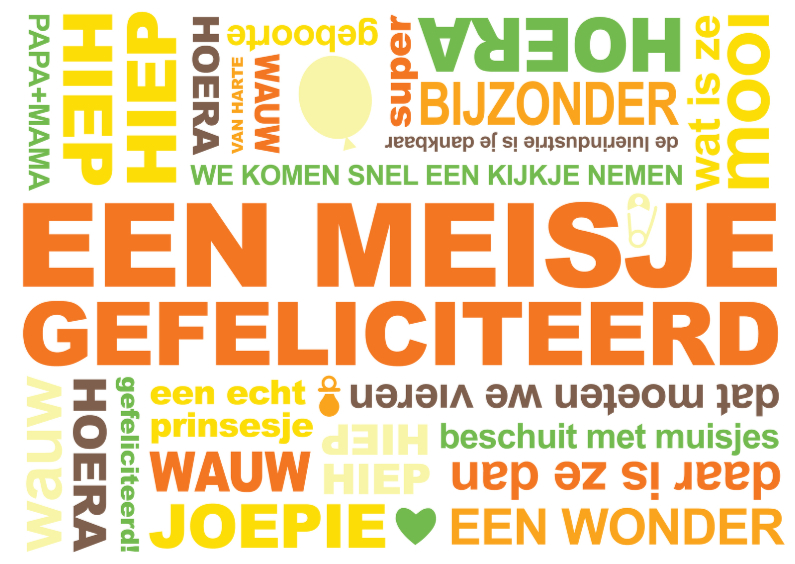 Felicitatie Geboorte Tekst Meisje - Felicitatiekaarten Felicitatiekaarten - Felicitatie Geboorte Tekst Meisje