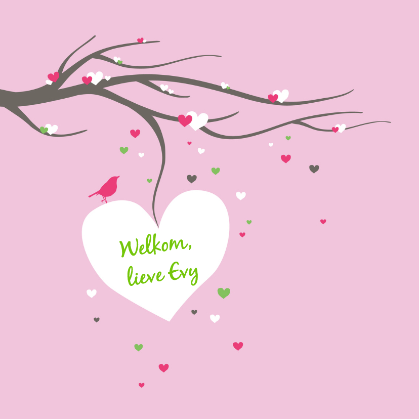 Felicitatie - Harten tak dochter - Felicitatiekaarten Felicitatiekaarten - Felicitatie - Harten tak dochter
