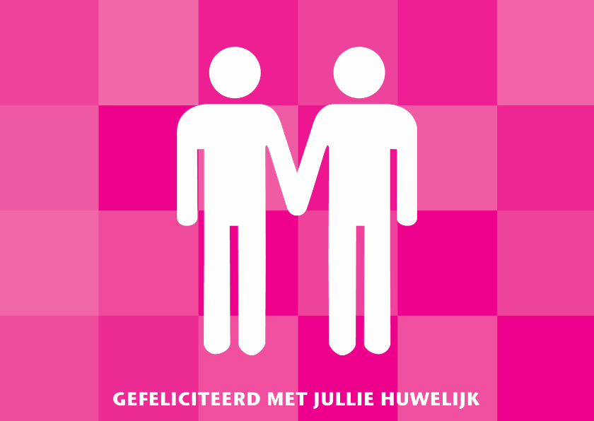 Felicitatie huwelijk homobruidspaar - Felicitatiekaarten Felicitatiekaarten - Felicitatie huwelijk homobruidspaar