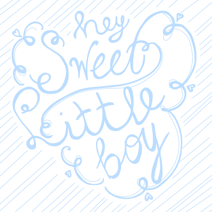 Felicitatie jongen handlettering - Felicitatiekaarten Felicitatiekaarten - Felicitatie jongen handlettering