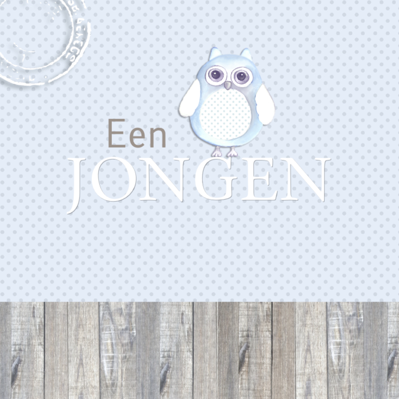 Felicitatie jongen tekst uil - Felicitatiekaarten Felicitatiekaarten - Felicitatie jongen tekst uil