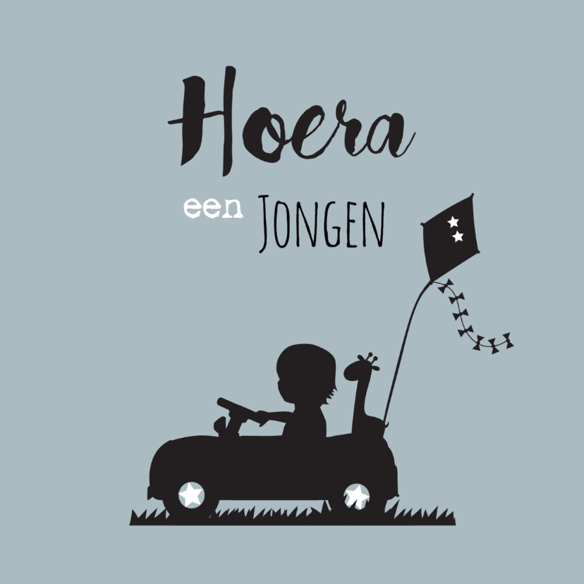 Felicitatie jongen vlieger - B - Felicitatiekaarten Felicitatiekaarten - Felicitatie jongen vlieger - B