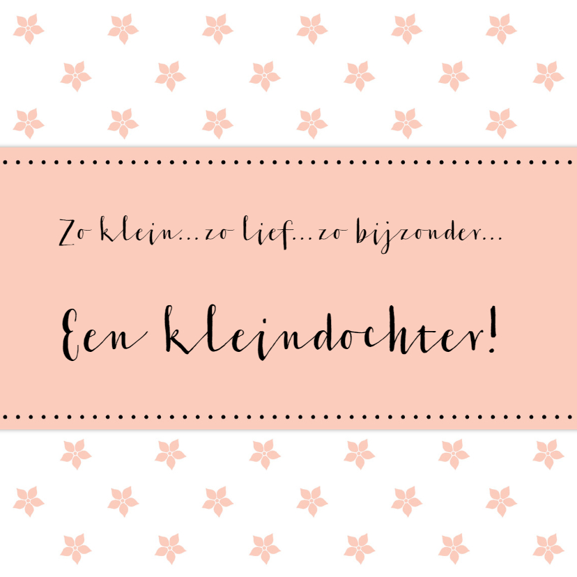 Felicitatiekaarten - Felicitatie Kleindochter - WW