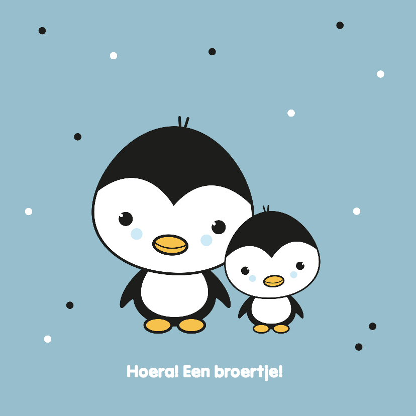 Felicitatiekaarten - Felicitatie - Pinguïn broertjes
