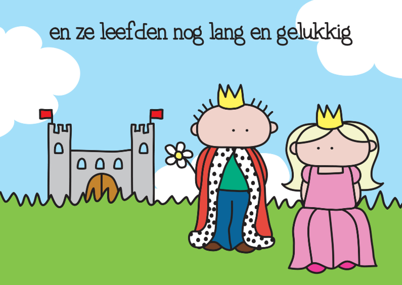 Felicitatie Trouwen Sprookje - Felicitatiekaarten Felicitatiekaarten - Felicitatie Trouwen Sprookje