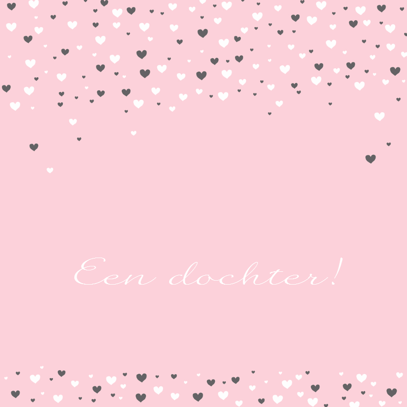 Felicitatie - Veel hartjes, roze - Felicitatiekaarten Felicitatiekaarten - Felicitatie - Veel hartjes, roze