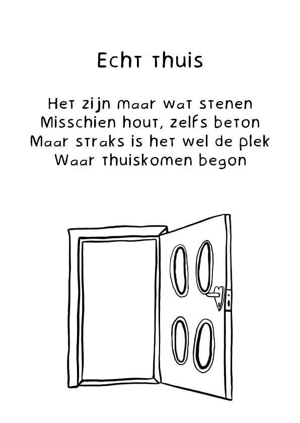 Felicitatie verhuizing Deur - Gedicht - Felicitatiekaarten Felicitatiekaarten - Felicitatie verhuizing Deur - Gedicht