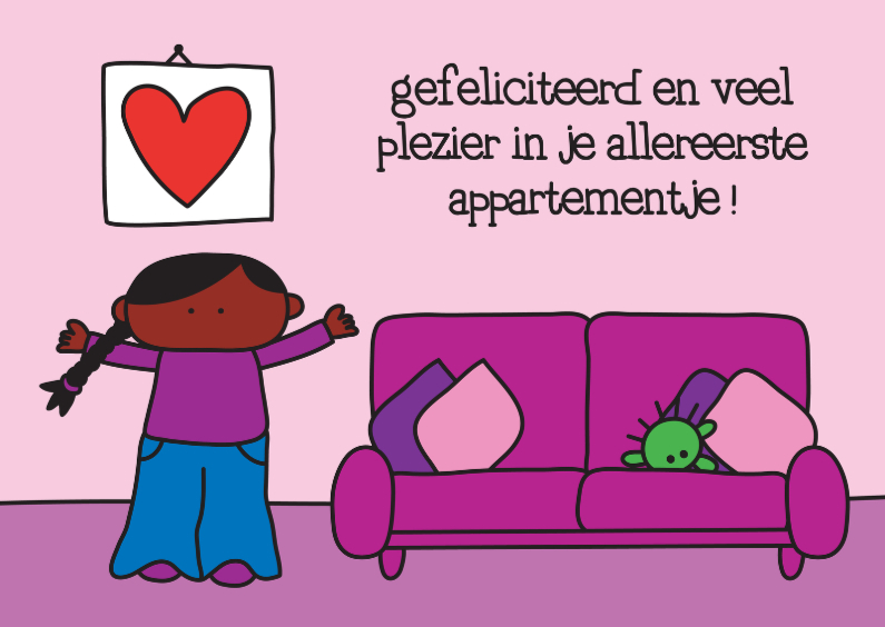 Felicitatie Woning Allereerste - Felicitatiekaarten Felicitatiekaarten - Felicitatie Woning Allereerste
