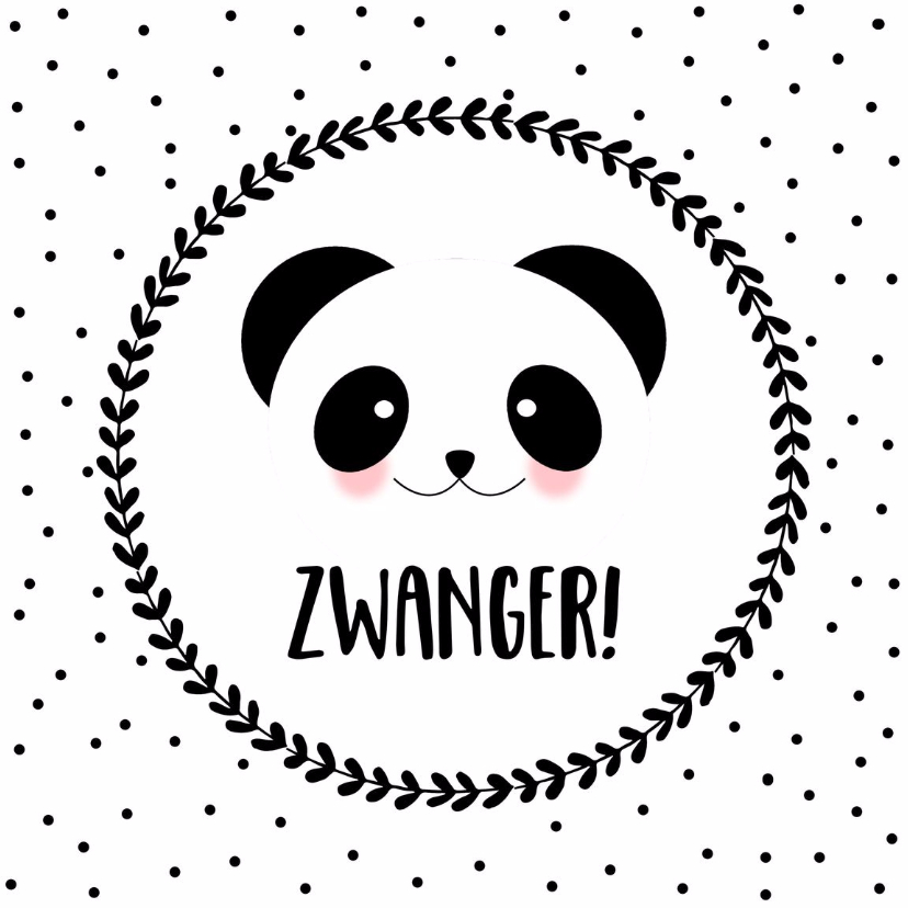Felicitatiekaarten - Felicitatie Zwanger Panda - WW