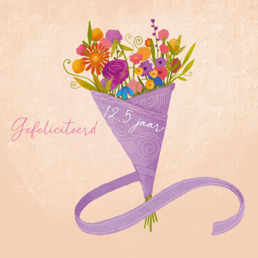 Felicitatiekaarten - Felicitatiekaart bloemenboeket