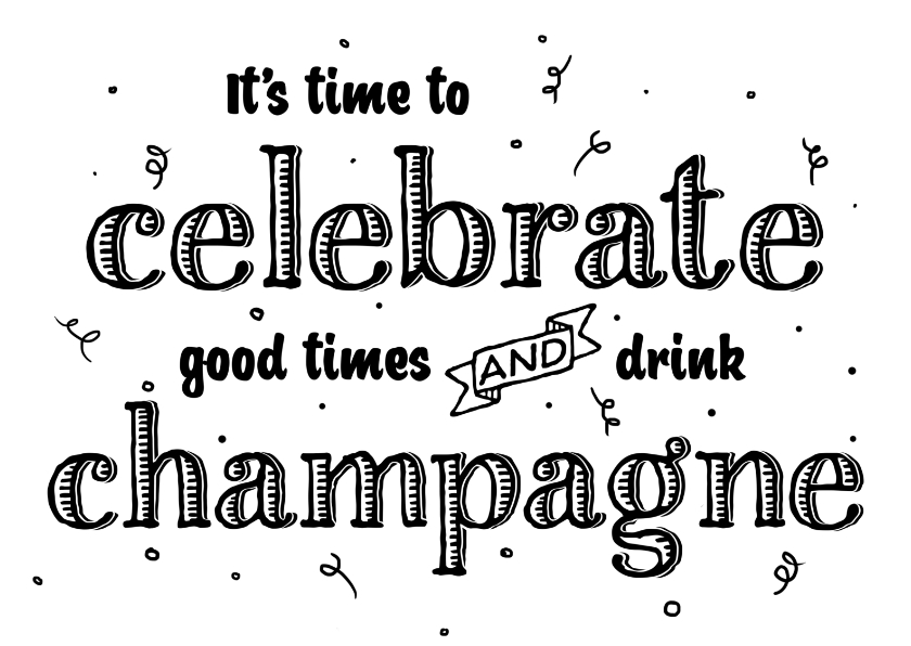 Felicitatiekaart celebrate - Felicitatiekaarten Felicitatiekaarten - Felicitatiekaart celebrate