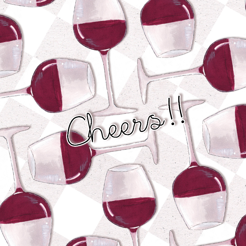Felicitatiekaart Cheers!! - Felicitatiekaarten Felicitatiekaarten - Felicitatiekaart Cheers!!