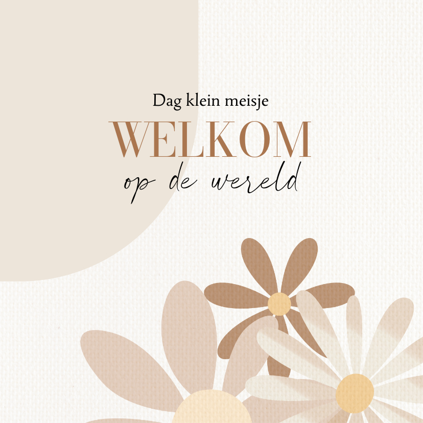 Felicitatiekaarten - Felicitatiekaart dag klein meisje 