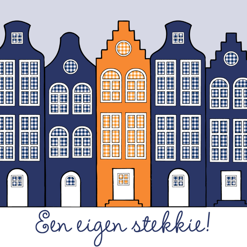 Felicitatiekaart een nieuwe woning 008 - Felicitatiekaarten Felicitatiekaarten - Felicitatiekaart een nieuwe woning 008