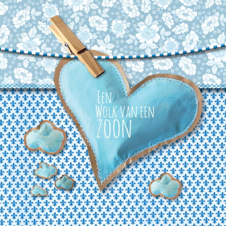 Felicitatiekaart Een Wolk van een Zoon - Felicitatiekaarten Felicitatiekaarten - Felicitatiekaart Een Wolk van een Zoon