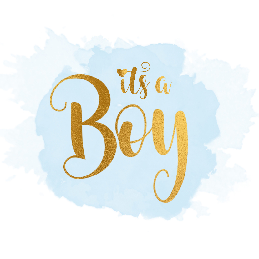 Felicitatiekaarten - Felicitatiekaart geboorte it's a boy