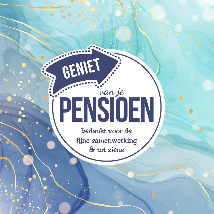 Felicitatiekaarten - Felicitatiekaart geniet van je pensioen 