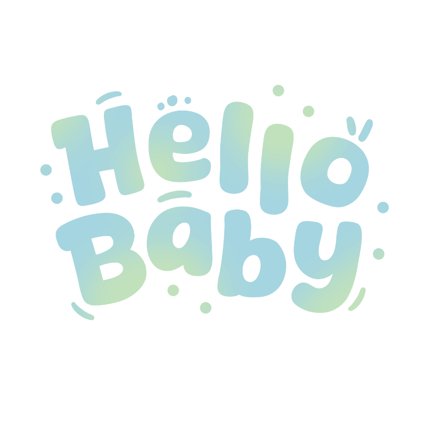 Felicitatiekaart hello boy grafisch baby jongen - Felicitatiekaarten Felicitatiekaarten - Felicitatiekaart hello boy grafisch baby jongen
