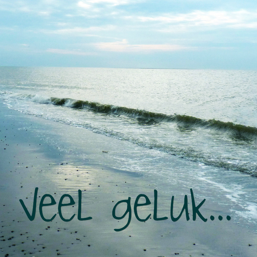 Felicitatiekaart huwelijk strand en zee - Felicitatiekaarten Felicitatiekaarten - Felicitatiekaart huwelijk strand en zee