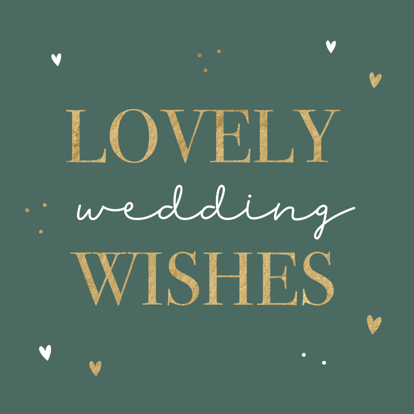 Felicitatiekaarten - Felicitatiekaart huwelijk wedding wishes