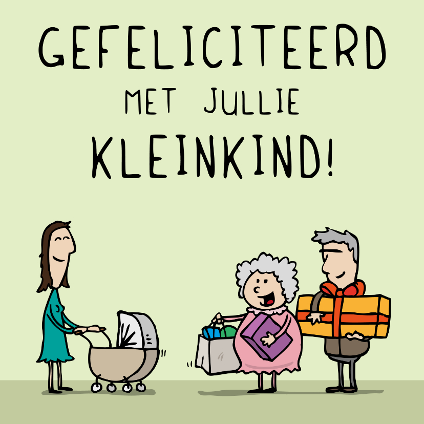 Felicitatiekaarten - Felicitatiekaart 'klein' kind