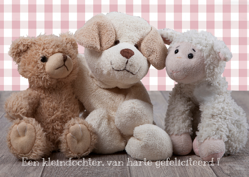 Felicitatiekaart knuffel MM - Felicitatiekaarten Felicitatiekaarten - Felicitatiekaart knuffel MM