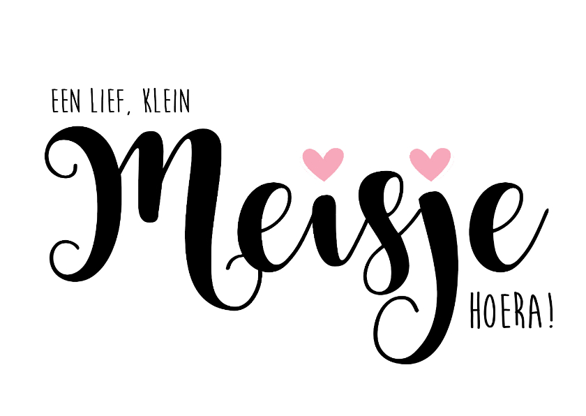 Felicitatiekaart lief klein meisje - Felicitatiekaarten Felicitatiekaarten - Felicitatiekaart lief klein meisje