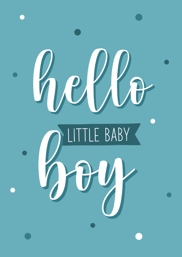 Felicitatiekaarten - Felicitatiekaart little baby boy