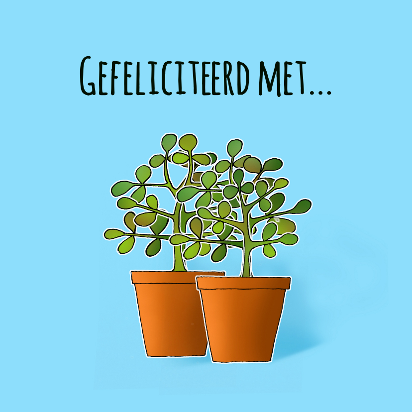 Felicitatiekaarten - Felicitatiekaart nieuw stekkie