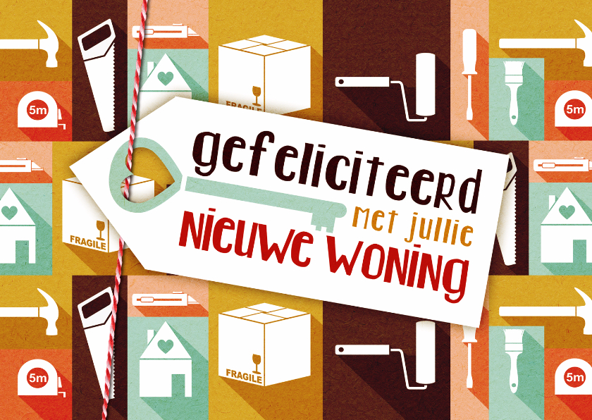 Felicitatiekaarten - Felicitatiekaart nieuwe woning icoon