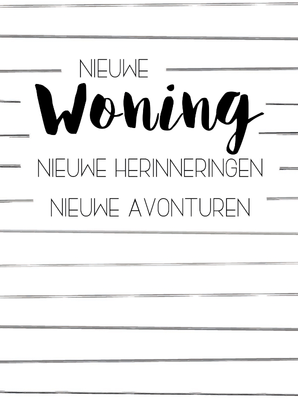 Beste Felicitatiekaart: Nieuwe woning, nieuwe | Kaartje2go ZA-16