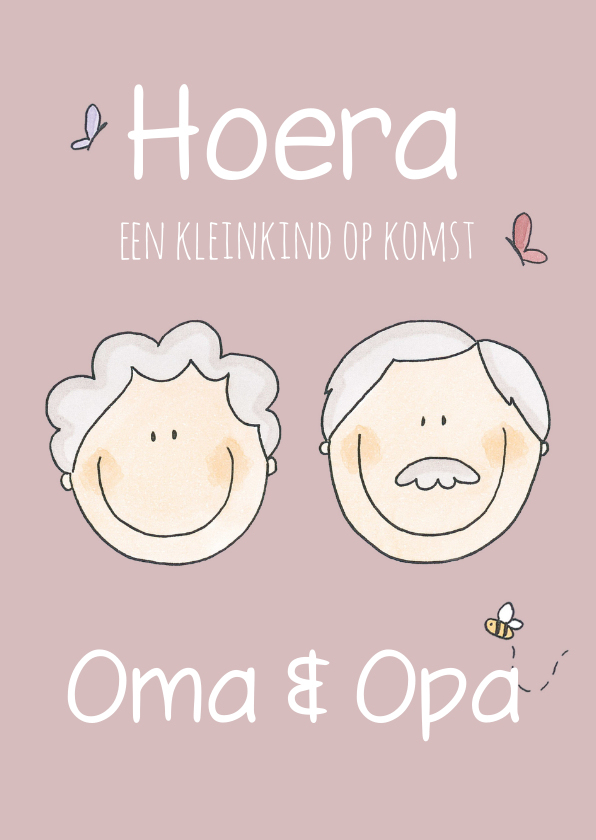 Wonderlijk Felicitatiekaart Opa en Oma | Kaartje2go MG-38