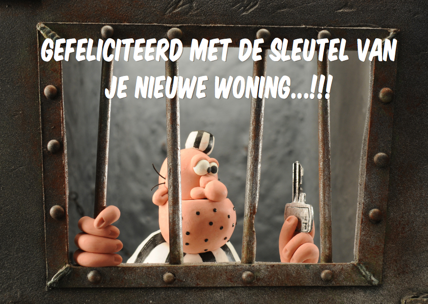 Felicitatiekaarten Boef Brom heeft de sleutel - Felicitatiekaarten Felicitatiekaarten - Felicitatiekaarten Boef Brom heeft de sleutel